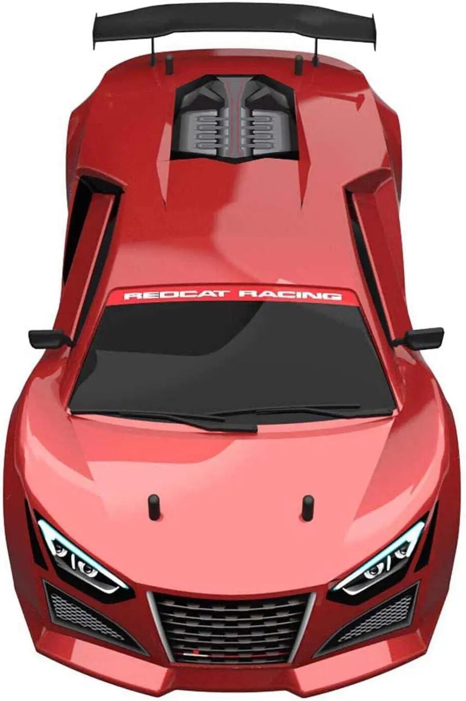 1/10 Scale 4WD RC Drift Car with 2.4GHz Radio, 19T Brushed Motor, Tunable Suspension - Includes Battery and Charger, Metallic Red