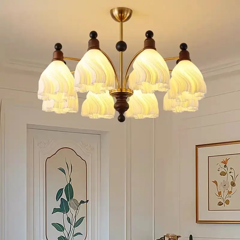 

Modern Glass Ceiling Chandelier Living Room Bedroom Loft Pendant Lamp Home Decor Indoor Lighting Lusters Luminaires Gold