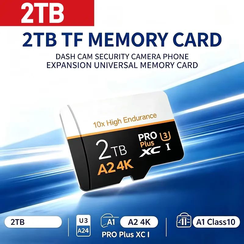 2TB Memory Card 1TB Memory Card 512GB Tf SD Card Large Capacity Flash Card High Speed Flash Drive For PC/Phone/Mac/Camera