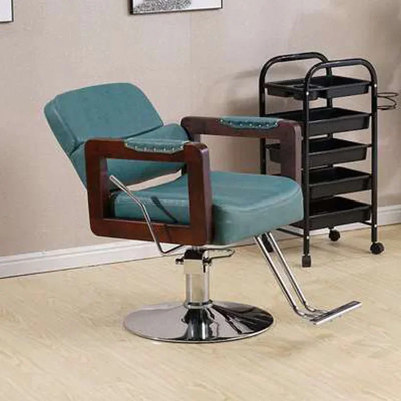 

Saddle Hairdresser Barber Chairs Make Up High Luxury Ergonomic Vanity Chair Tattoo Accent Silla Giratoria Hair Salon Furniture