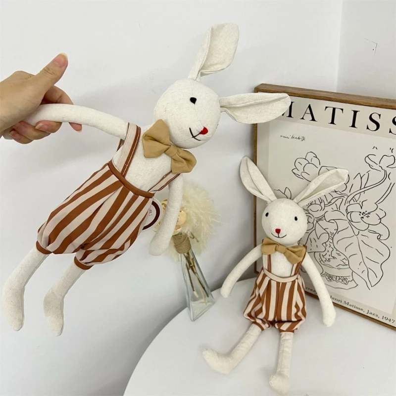 Sangle lapin bébé jouet apaisant coton nouveau-né photographie accessoires pour garçons filles 1560