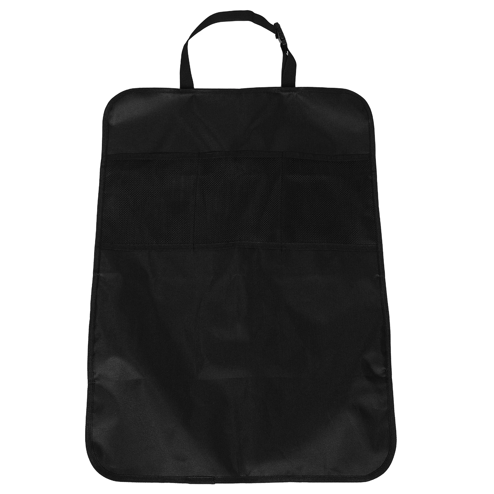 

Kick Mat Anti-Kick Storage Mat With Large Capacity Mesh Pockets Waterproof Wear-Resistant Fabric Car Seat Back Organizer