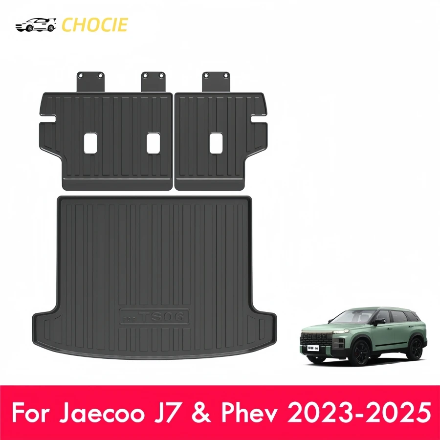 

TPE Rear Cargo Liner With Backrest Mat for Jaecoo J7 2023-2025 & Phev & Chery Explore 06 Trunk Mat All Weather Protection