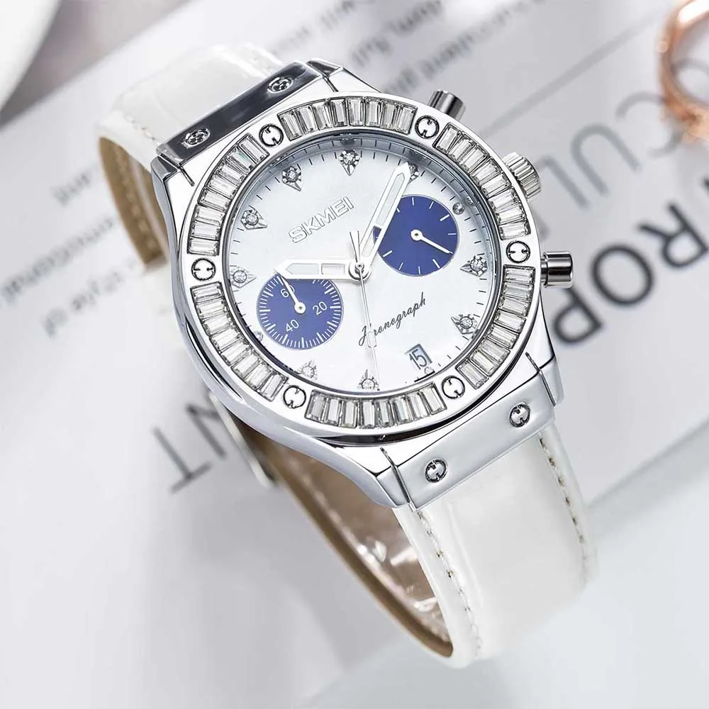 

SKMEI Top Brands Luxury Quartz Movement Watch For Mens Women Wristwatches Chronograph Calendar Waterproof Watches Reloj Hombre