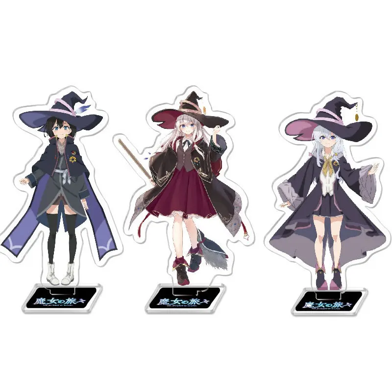 

Anime Wandering Witch The Journey of Elaina Acrylic stand Fran Saya figure Stand Plate Cosplay Prop Decor Cartoons present Gifts
