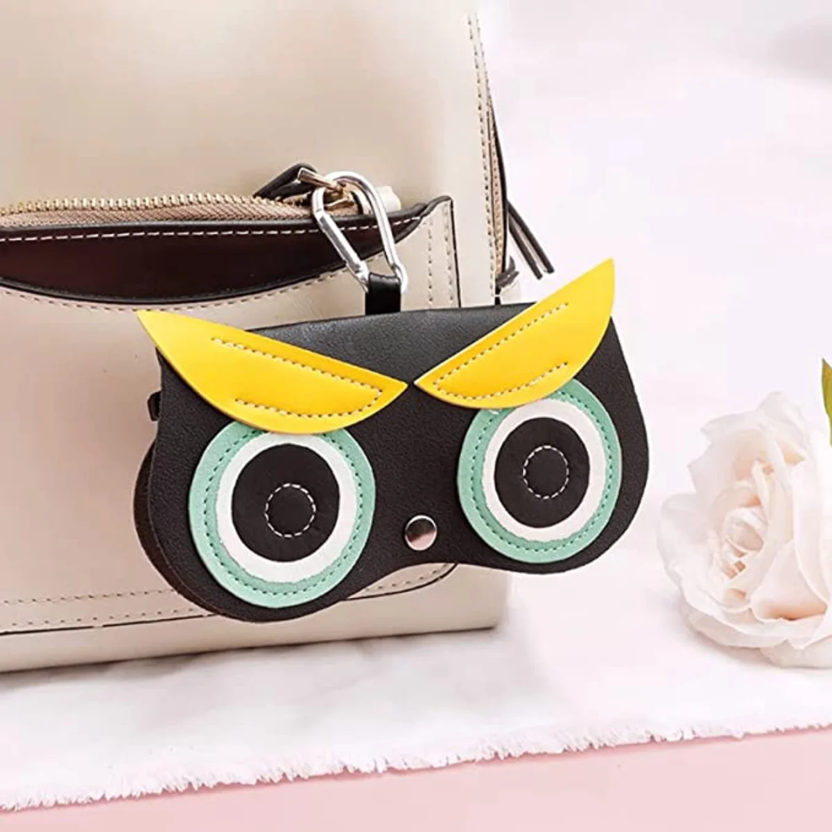 Owls Cartoon Glasses Case Men Women Portable Cute Sunglasses Myopia Glasses Storage Box Travel Glasses Protective Organizer Gift