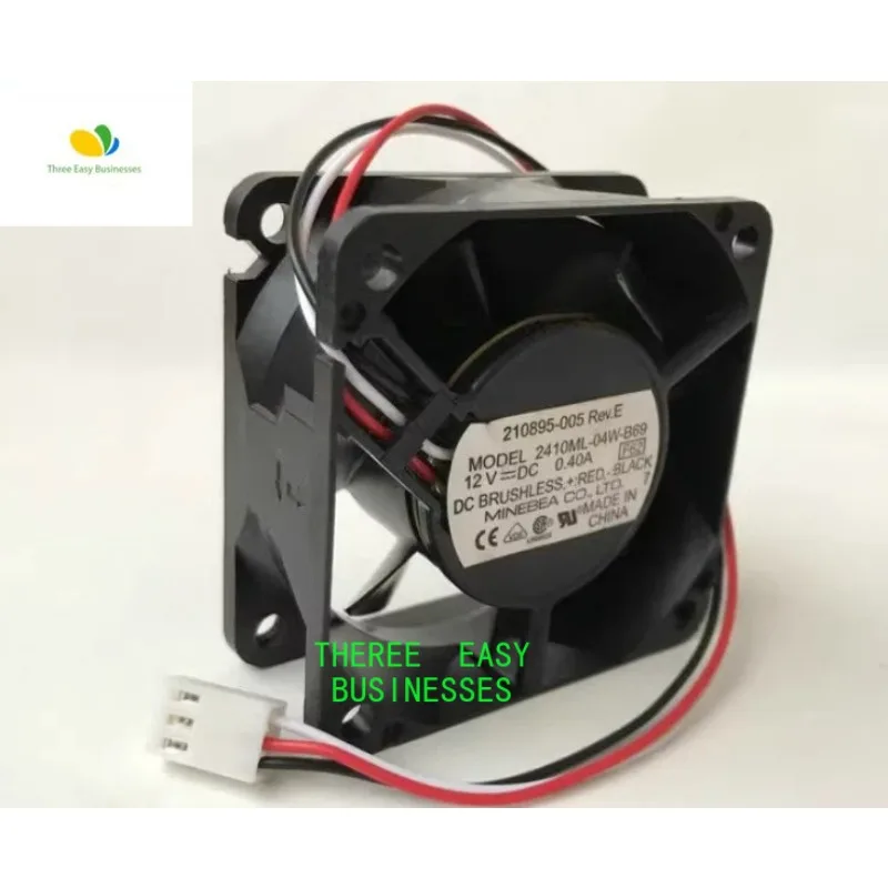 

Original 6025 2410ML-04W-B69 DC12V 0.40A 60*25mm 3-wire cooling fan