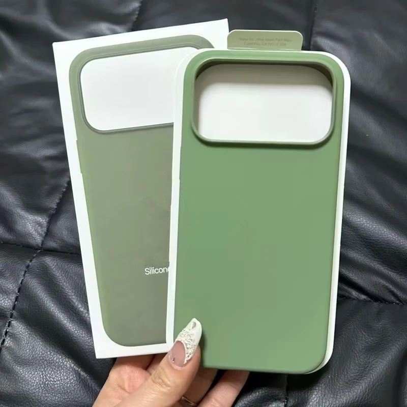 Funda de Silicona Líquida Original para Magsafe, Compatible con iPhone 17 Pro Max, 16, 15, 14 Pro Max, Oficial 1:1, Funda de Carga de Silicona Líquida