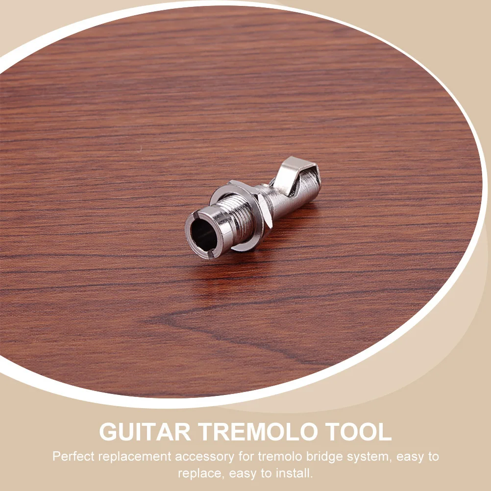 

1Pcs Guitar Tremolo Arm Sleeve Silver Professional Guitar Accessory Durable Metal Long Service Life Smooth Surface