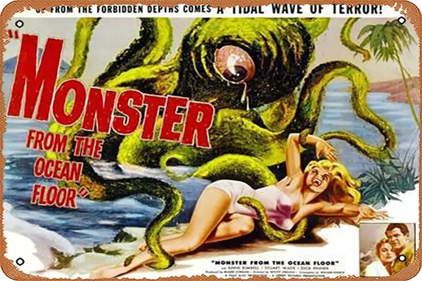 Metal Tin Sign  - From the Ocean Floor, Anne Kimbell, Stuart Wade, 1954 - Poster Metal Plaque Cafe, Bar, Home Wall Decor