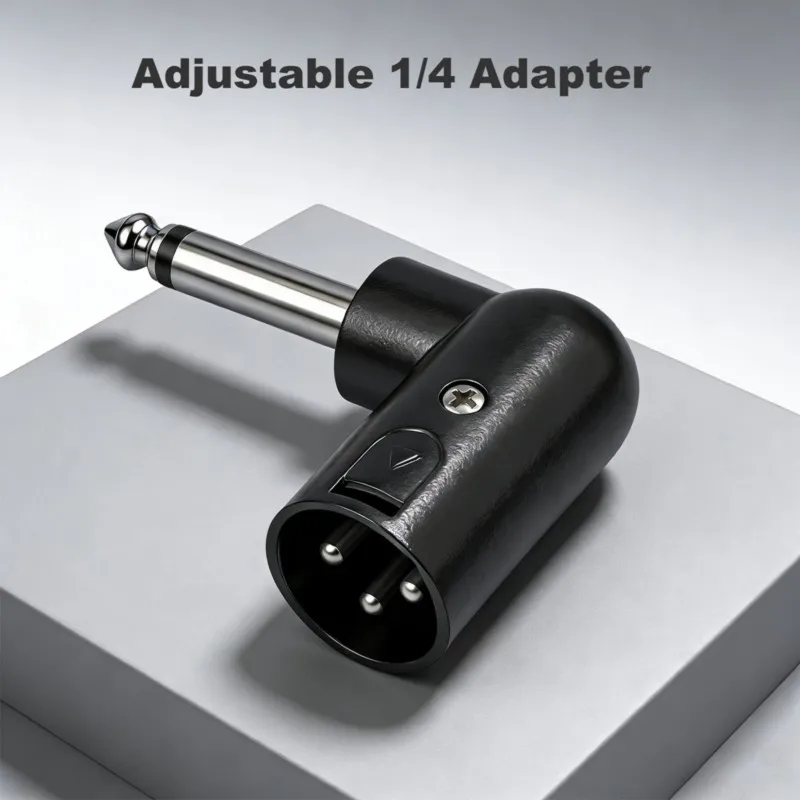 HOTB72A Wireless Microphone Adapter Plug 6.35Mm Male To XLR Male Audio Converter Head Electric Guitar Converter Head