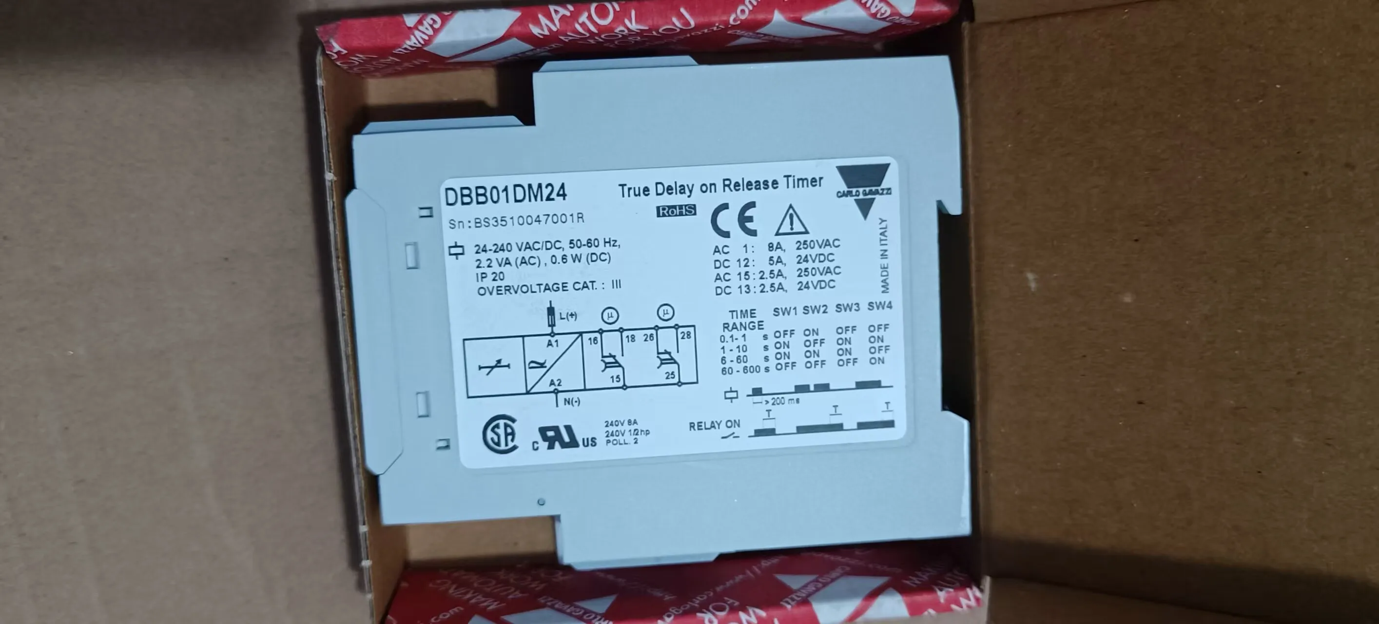 Swiss Jiale Time Relay DBB01DM24 High Quality