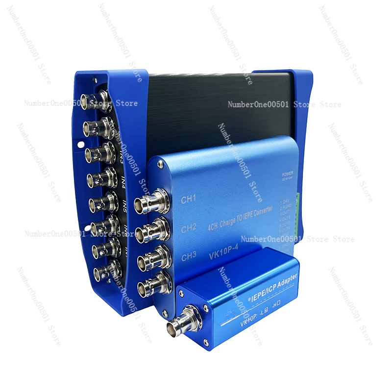 VK10P type IEPE signal conditioner constant current ICP driver amplifier adapter adjustable 0.5Hz-100K VK10P single channel