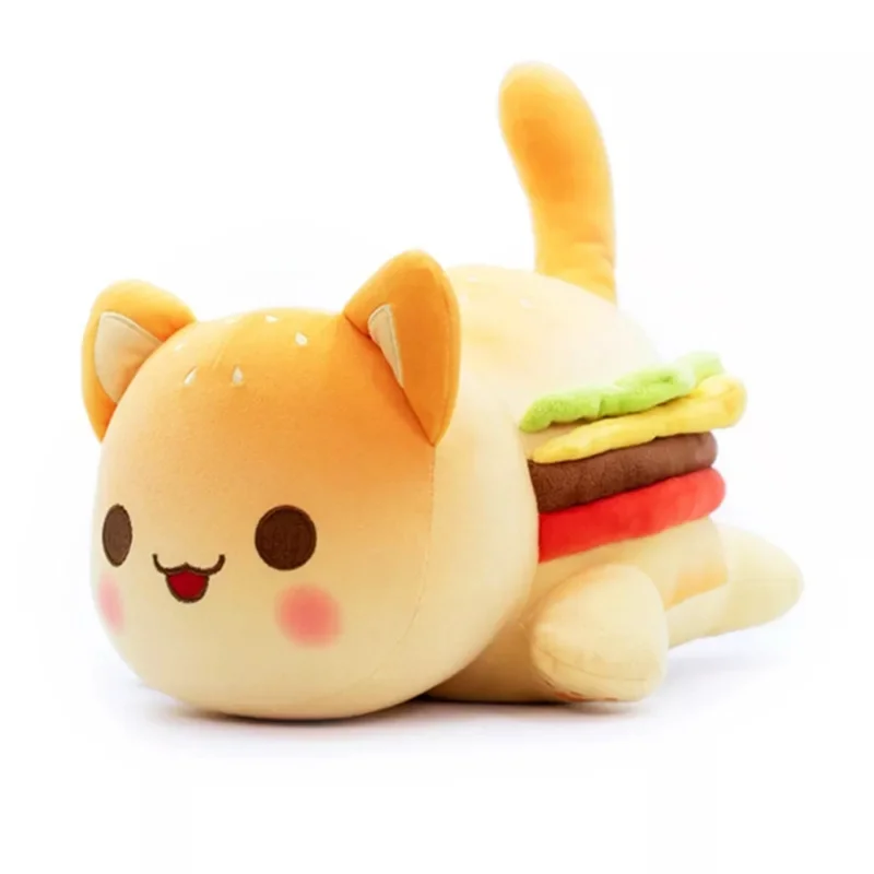 Meows Aphmau Plush Doll Coke French Fries Burgers Bread Sandes Food Cat Plushie Sleeping Pillow Children\'s Christmas Gifts