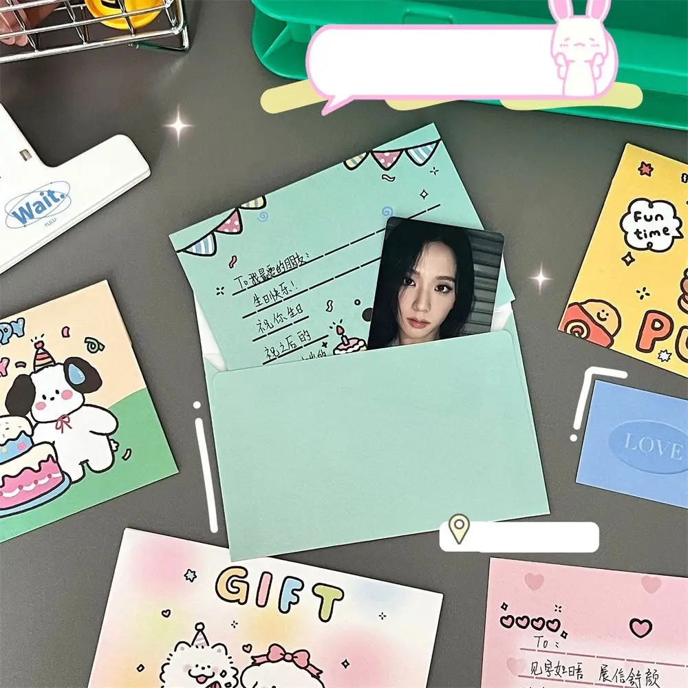 Happy Birthday Envelope Message Confession Cartoon Writable Letter Pads Stationery Cute Letter Paper Gift Card