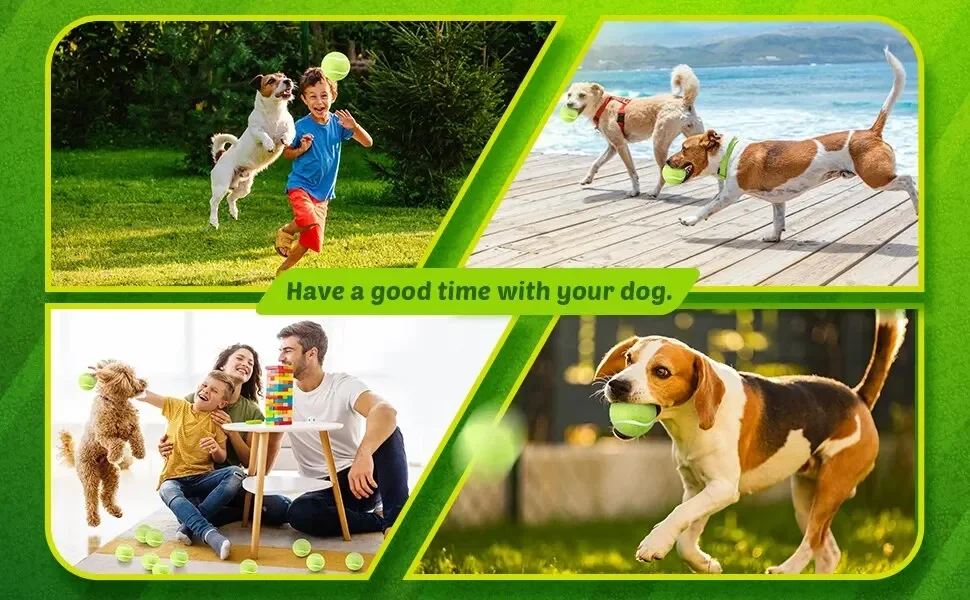 A Tennis Balls for Dogs, 2-Inch Size, Compatible with Most Automatic Ball Launchers Idea for Small Dogs(12 Balls Only)