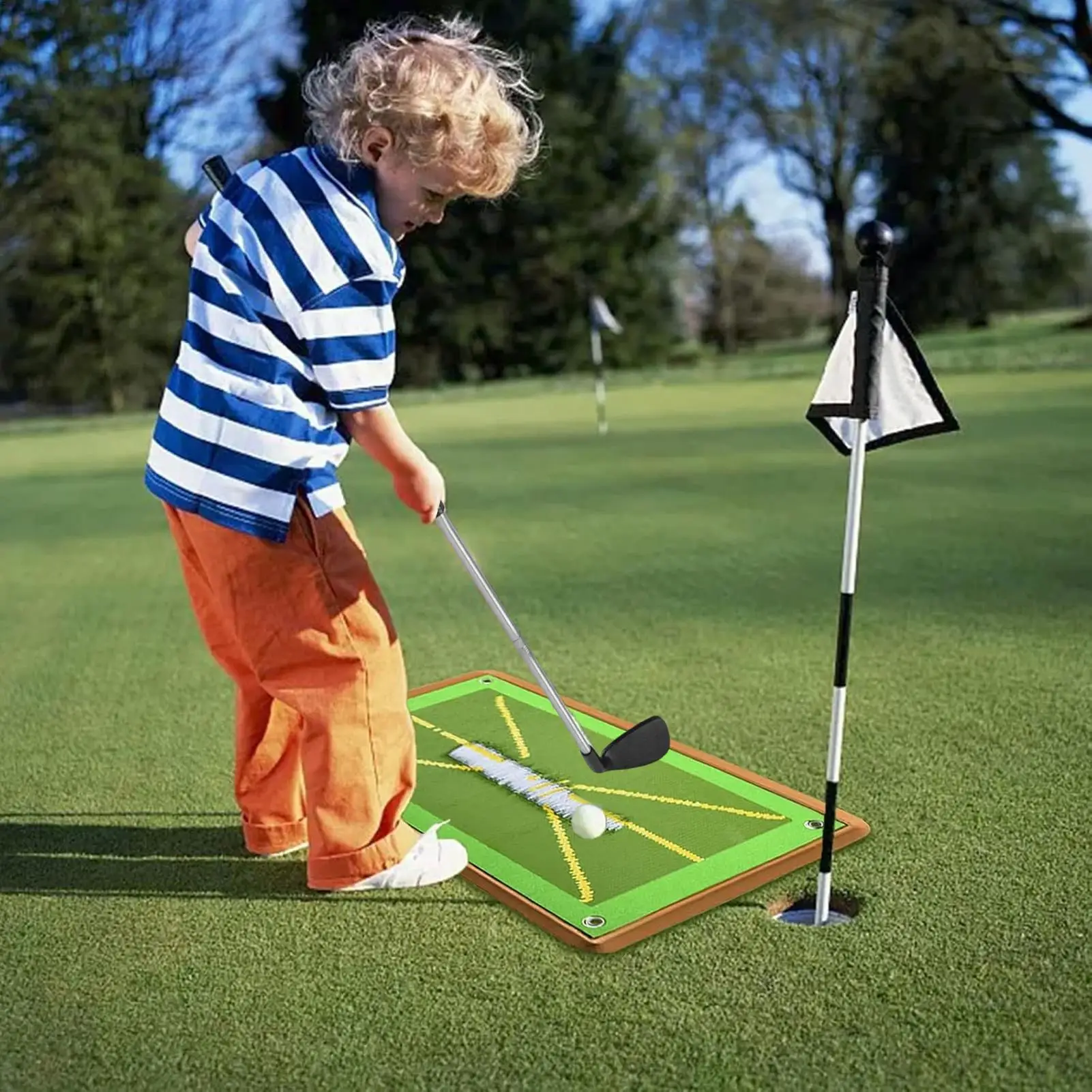 

Детский набор клюшек для гольфа, домашняя игра на открытом воздухе, спортивные игрушки, интерактивный игровой набор, забавная игра для развития навыков, школьная дорожка для девочек, дома