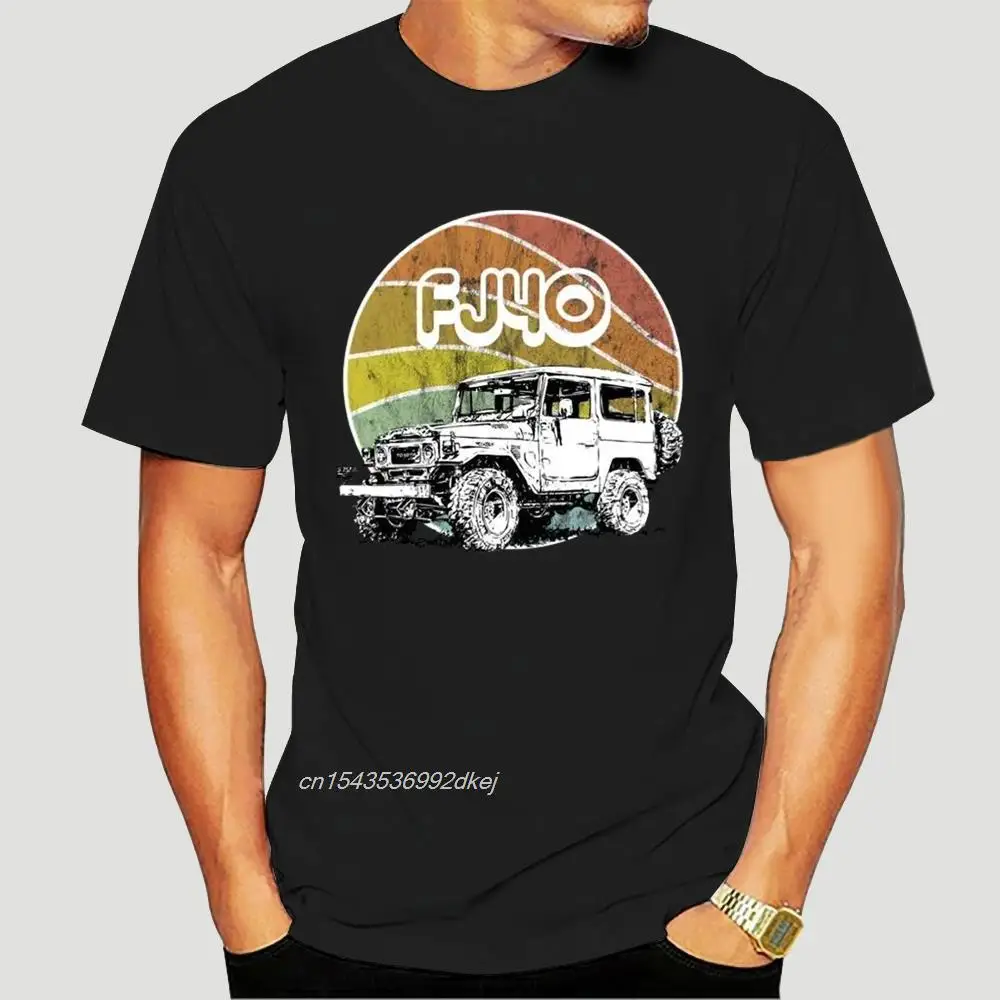 Men Toyo Landcruiser Land Cruiser 70 Style Fj40 Retro T Shirt Vintage Fan Tee Classic Men Design O-Neck Hip-Hop T Shirt 2130A