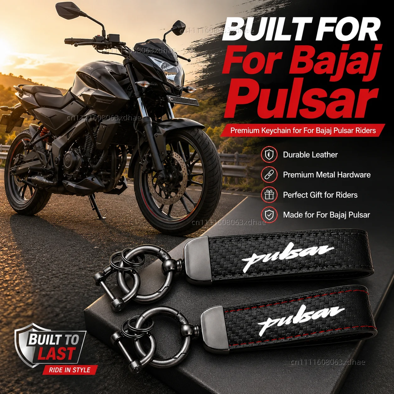 

High-Grade Leather Motorcycle Keychain Holder Keyring Accessories For Bajaj Pulsar 200 NS/200 RS/200 AS 200RS 200NS 200AS