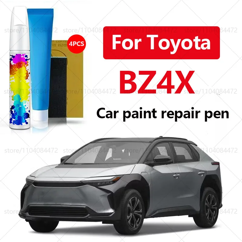 Car Paint Repair Pen For 2022-2023 Toyota BZ4X Paint Scratch Repair Accessories 4PCS Black 202 Silver 1J6 1L5 Red 3U5 White 089