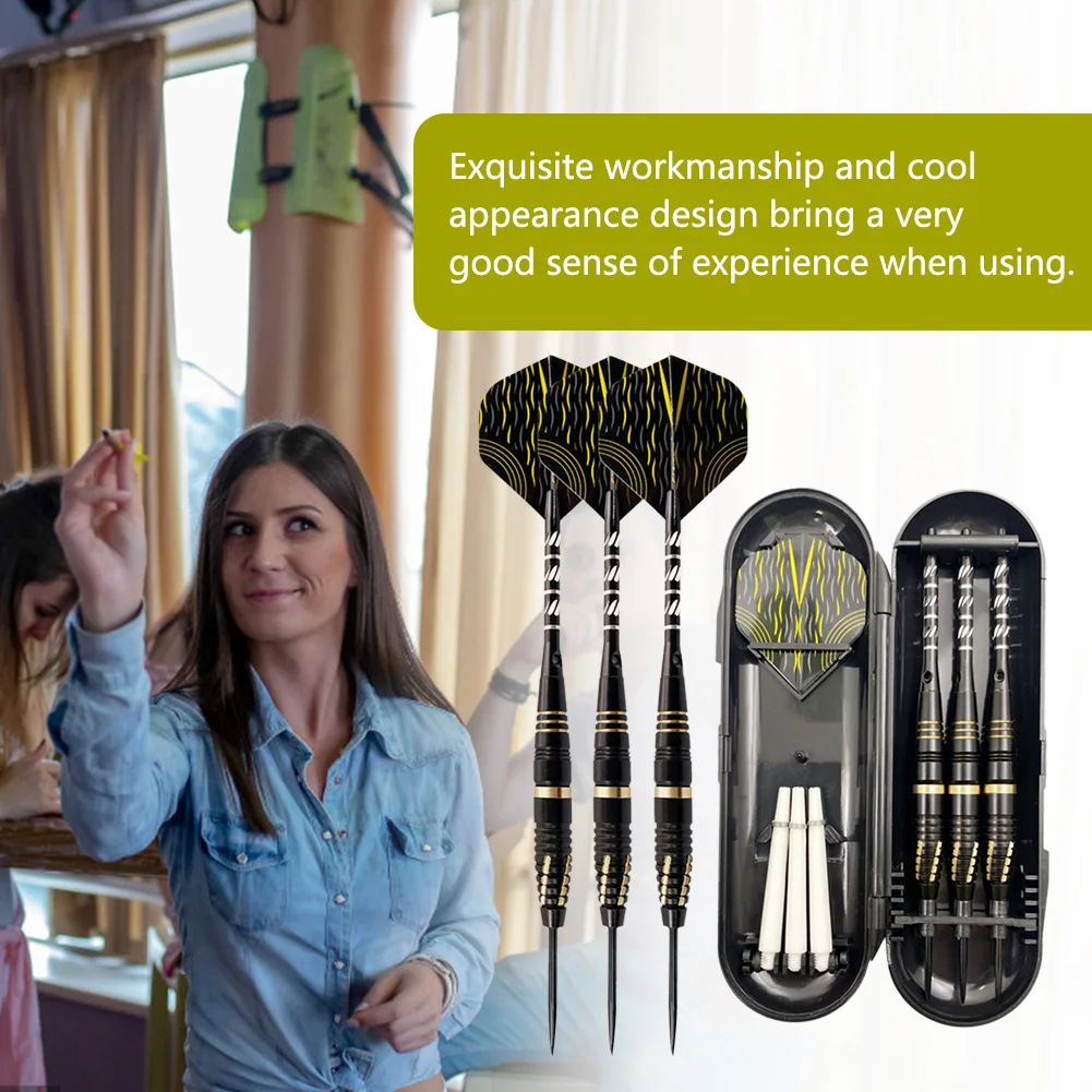 3 قطعة/المجموعة رمي السهام الصلبة خفيفة الوزن دارت الرحلات الجوية مهاوي المحمولة قابلة للاستبدال مع حقيبة للتخزين لألعاب التسلية