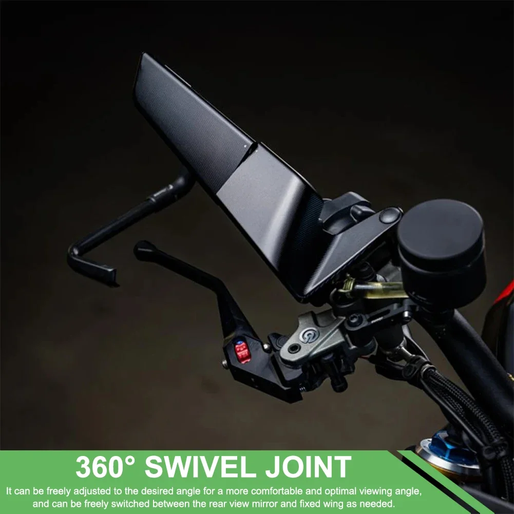 

Motorcycle Rear View Mirrors Adjustable 360° Rotating Universal Rotating Rear View Mirrors 10mm 8mm Wide Angle Rearview Mirror