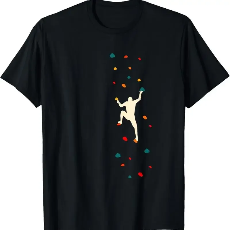 Bouldering Climber Free Climbing Small Rock Formation T Shirt