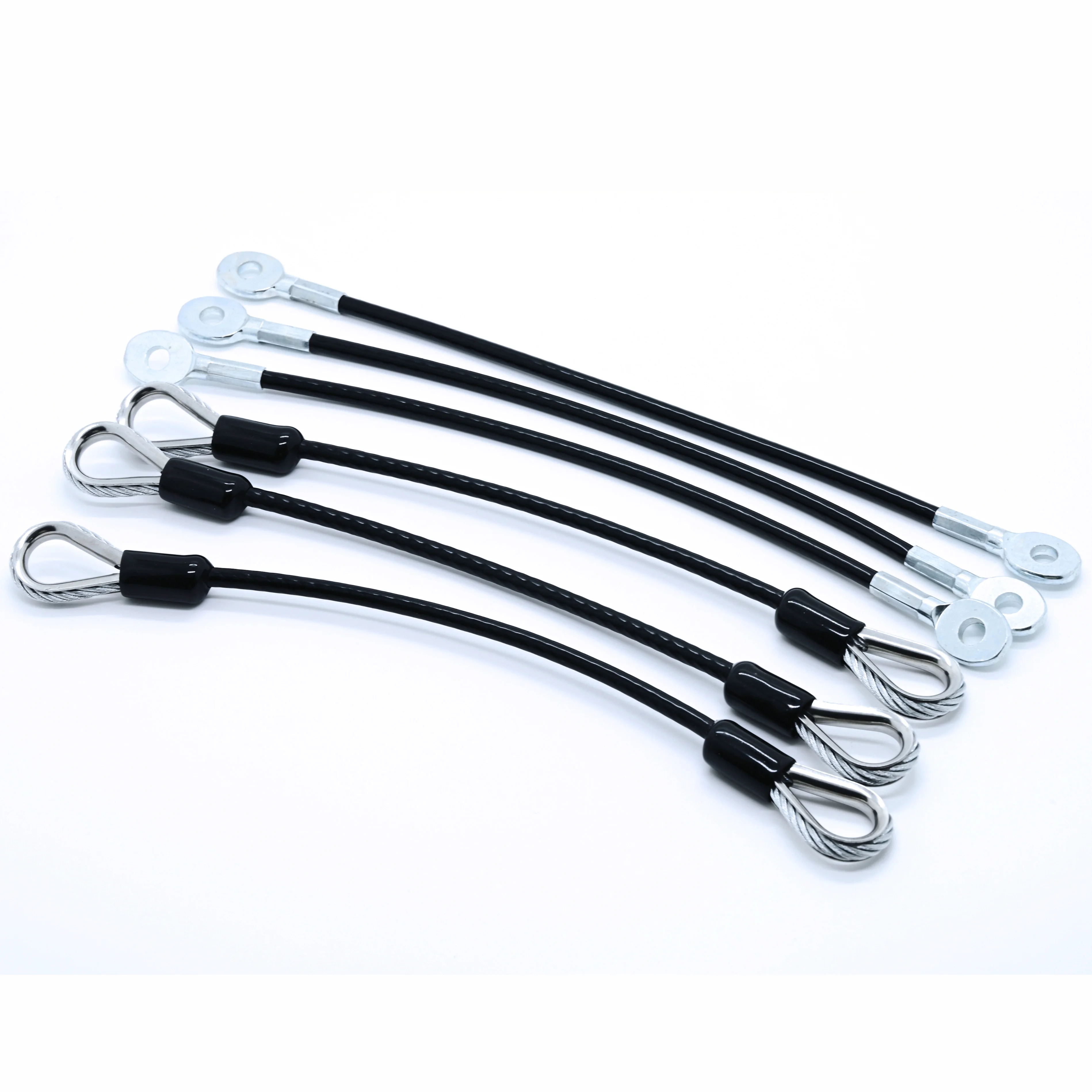 Factory Direct Sale High Strength PVC Coated Galvanized Wire Rope Sling Steel Wire Rope Assembly Steel Cable with Loops