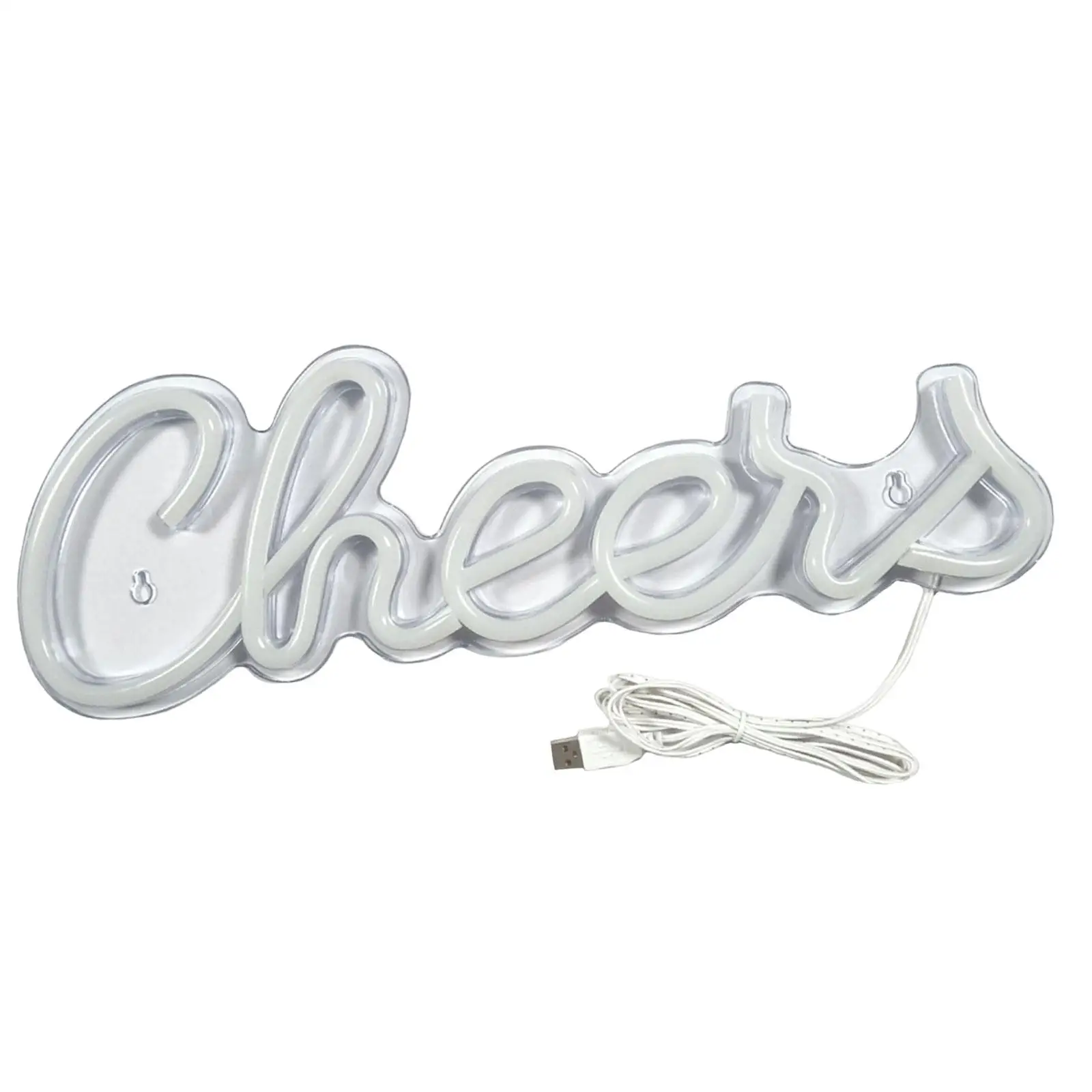 Cheers LED Sign Lighting Display Bar Game Room Lamp Fixture Wall Hanging Neon Club Lights for Outdoor Bedroom Club Party Cafe