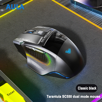 AULA SC550 Gaming Mouse 2.4G Wireless Macro Mouse RGB Backlight Ergonomic Design E-sports Mouse PC Accessories