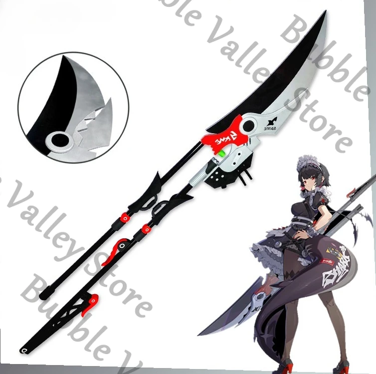 

Anime Zenless Zone Zero Ellen Joe Shark Girl Cosplay Scissor Prop Cartoon Shear Clipper Opened and Closed Weaponry Props Gift