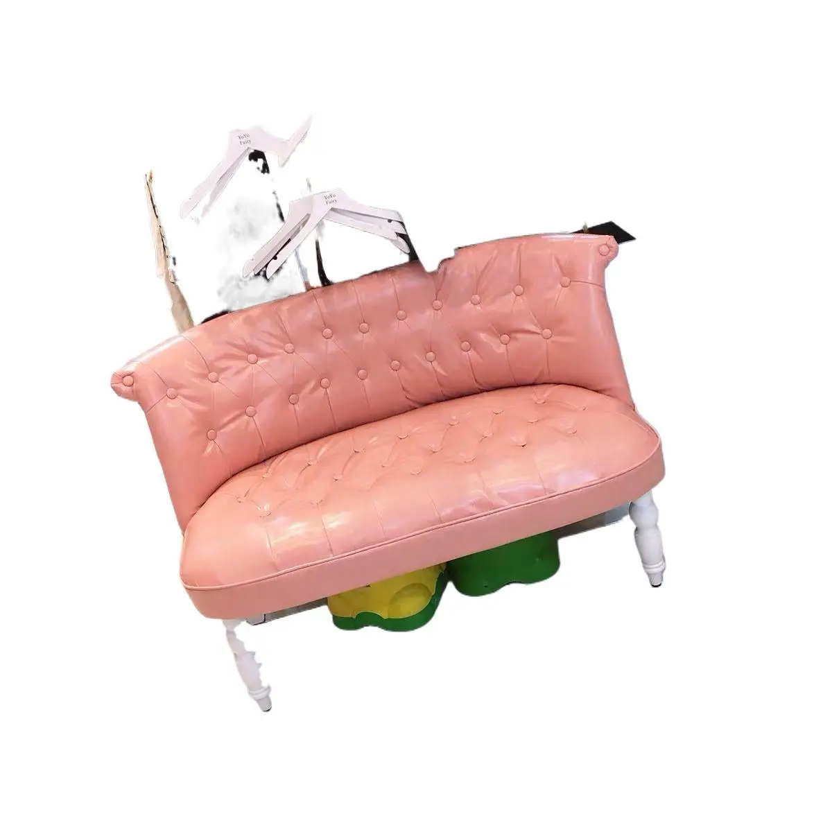 

European retro fabric small sofa Internet celebrity mini