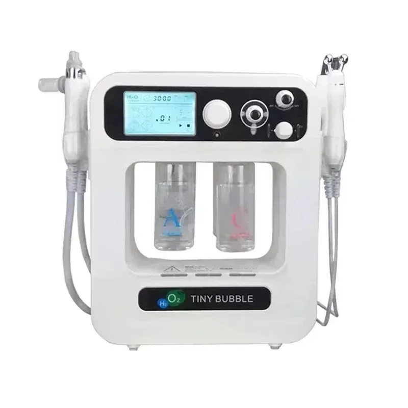 4 in 1 Hydrofacial Machine, Facial Care with Oxygen Jet, Hydro Oxygenator with Multiple Tips for Comprehensive Skin Treatment