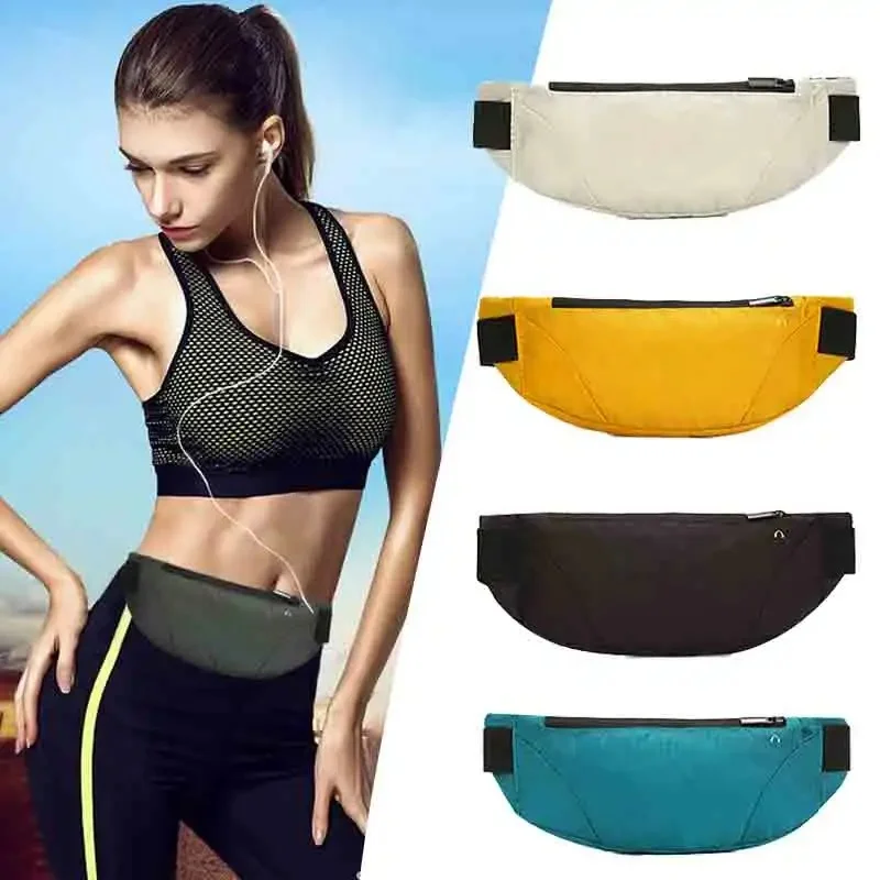 Fanny Packs Unisex Running Bag 2024 New Waist Pack Hip Bum Belt Sports Lightweight Waterproof Breathable Phone Pouch Canvas Bag