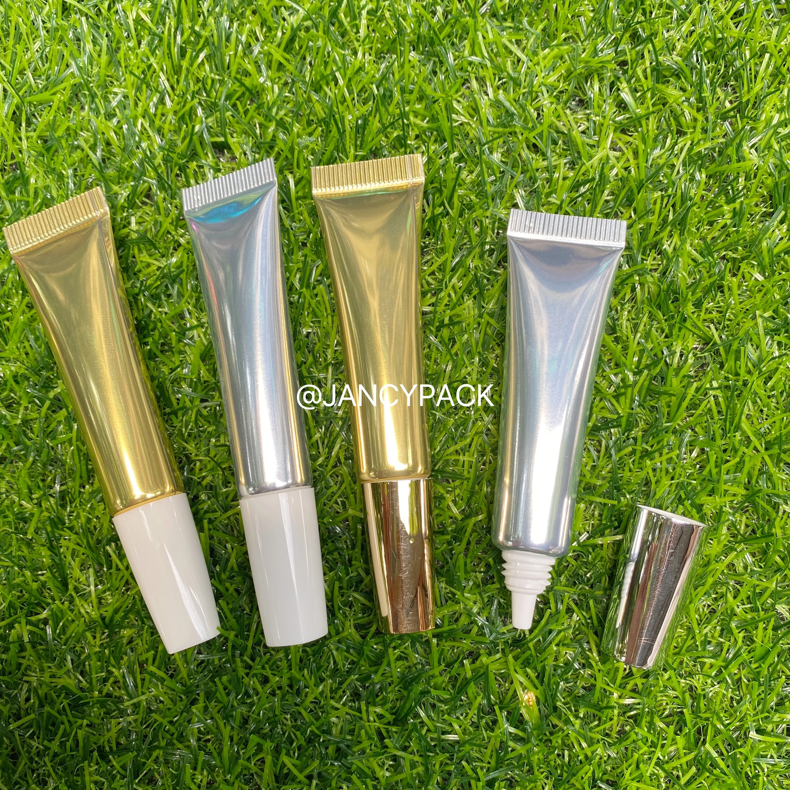 10 ml Zilver Goud Plastic Knijpfles Oogcrème Container Hervulbare Make-Up Essentie Lotion Zachte Fles Lege Hervulbare Buizen