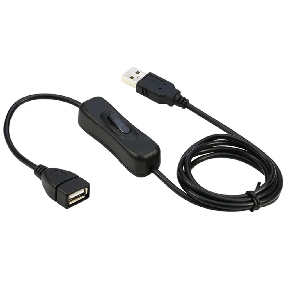 Kabel USB 28 cm z przełącznikiem ON/OFF Przedłużacz kabla do USB LED String Gadżet USB Zasilacz USB Narzędzia