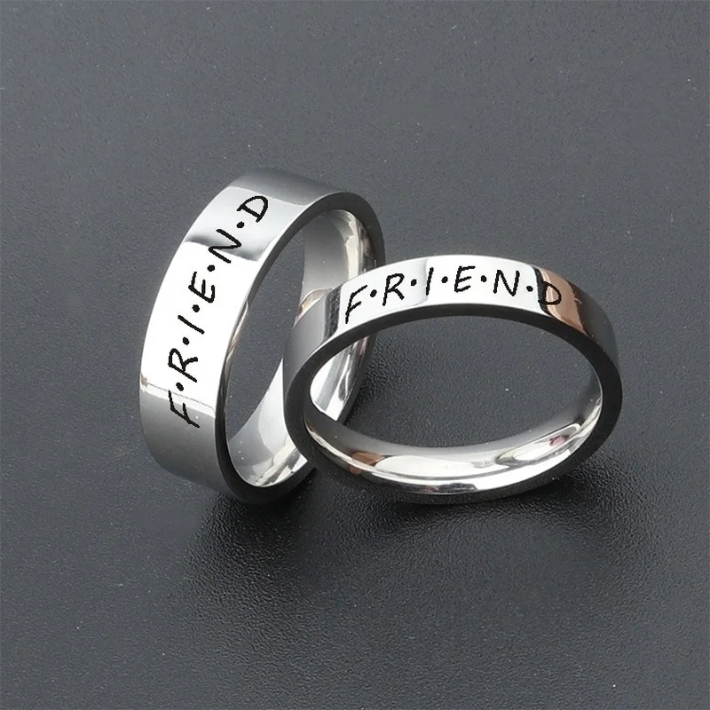 2022 New Simple Ring Friend Couple Titanium Steel Pair Ring Personalized Fashion Jewelry Can Be Customized In Batch