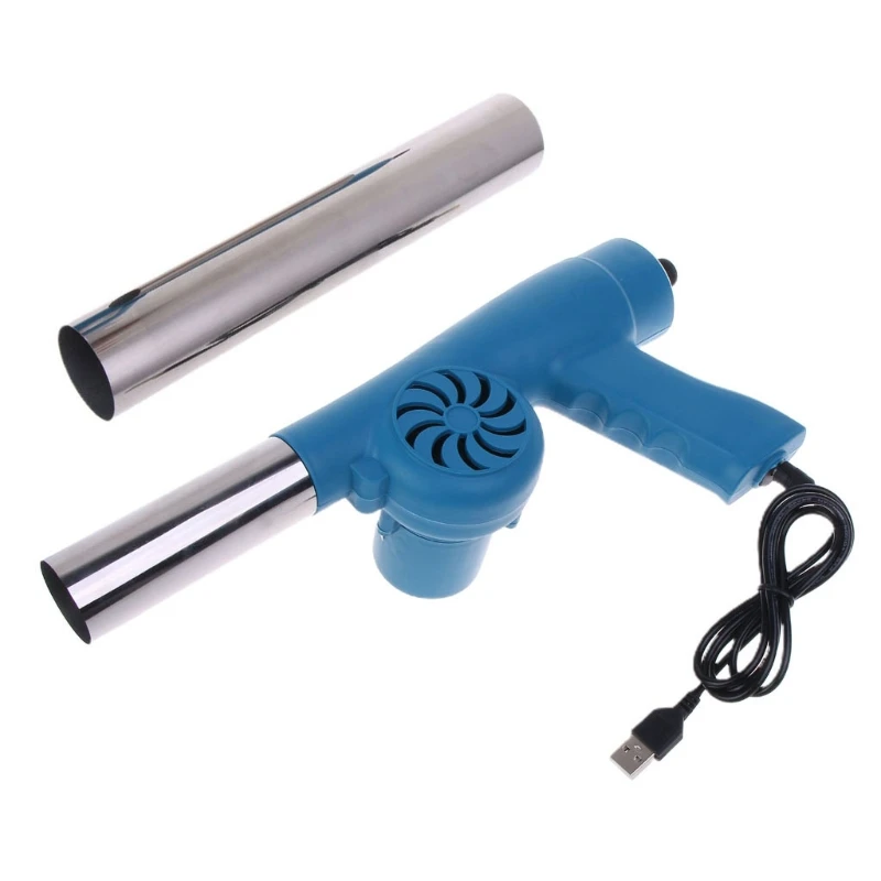 

Barbecue Electricity Air Blower Fan Portable BBQ Fan with USB Cable 2 Air Duct