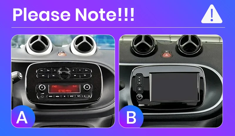 Junsun Wireless CarPlay Android Auto Autoradio für Benz Smart 453 Fortwo 2014-2020 Auto-Intelligentes System BT FM Spanisch Lokal – Detail 1