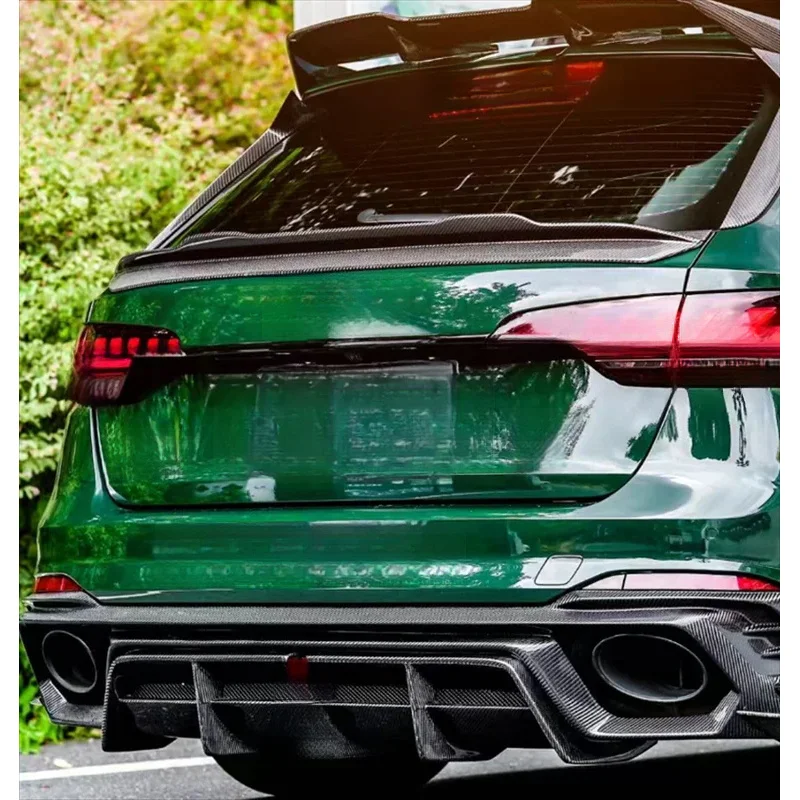 High Quality Real Carbon Fiber Rear Bumper Lip Diffuser Body Kit For RS4 2021-2024
