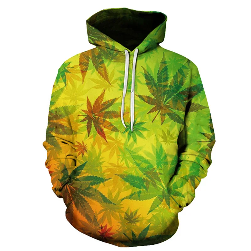 

Weed Plant Pattern Colorful Fashion Style 3D Printed Hoodies Unisex Pullovers Hoodie Casual Street Top Tracksuit