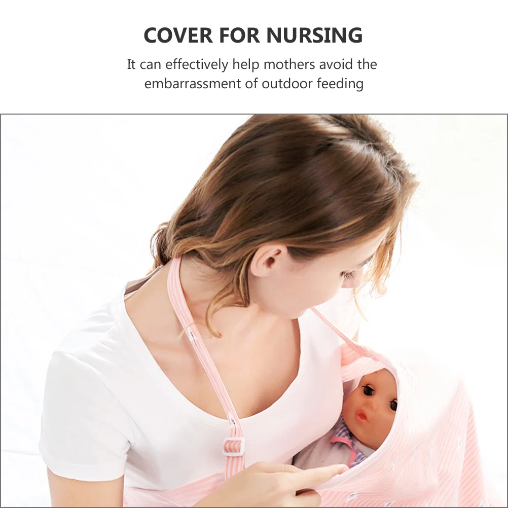 

Cotton Nursing Cover Lightweight Durable Breastfeeding Scarf Mom Outdoor Multifunctional Stroller Shade Cloth Quilt Safe Soft