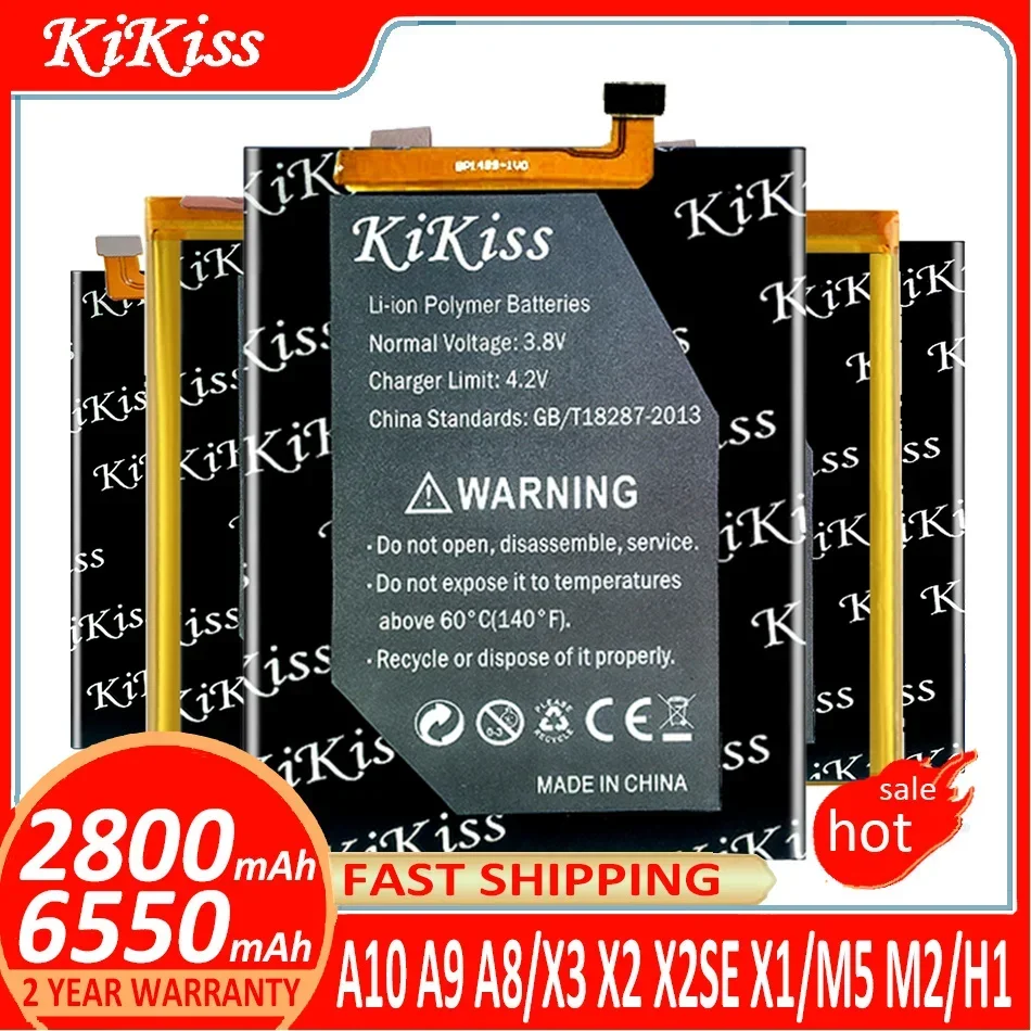 

Аккумулятор KiKiss для AGM A10 A9 A8 A 10 A 9 A 8/X3 X2 X2SE X1 X 3 X 2 X 1/M5 M2 M 5 M 2/H1 H 1 Batterij + Track NO