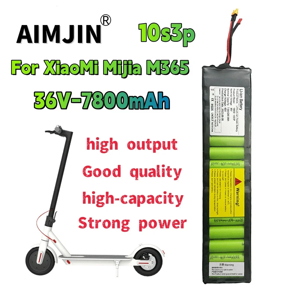 

36V 7800mAh 18650 10S3P Litium-Ion Battery for XIAOMI M365 1S Mijia pro Battery Pack