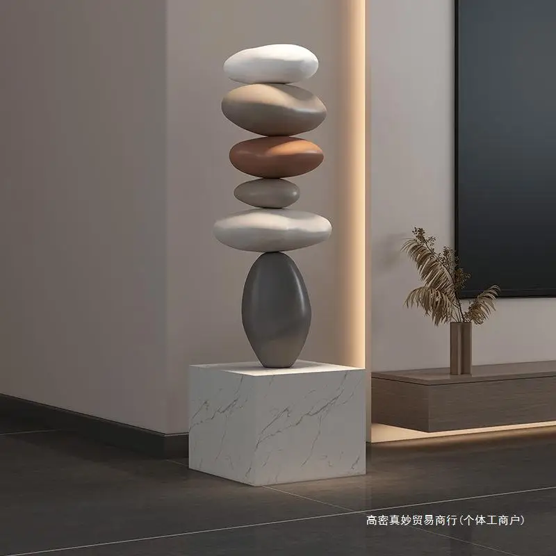 

Light luxury comes and goes, living room ornaments, floor-to-ceiling wabi-sandy wind, home decoration next to the sofa, high-end