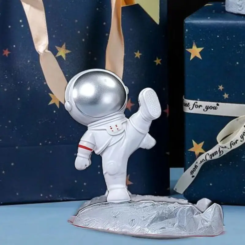 

Office desk decoration Nordic style astronaut phone holder decoration resin astronaut holder toy gift