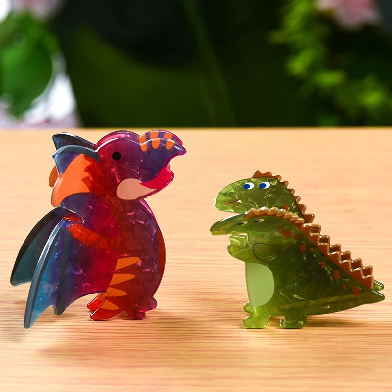 

1pc Dinosaur Shape Cute Dopamine Hair Claw Hairpin Back Of The Head Hair Shark Clip Hair Accessories For Women