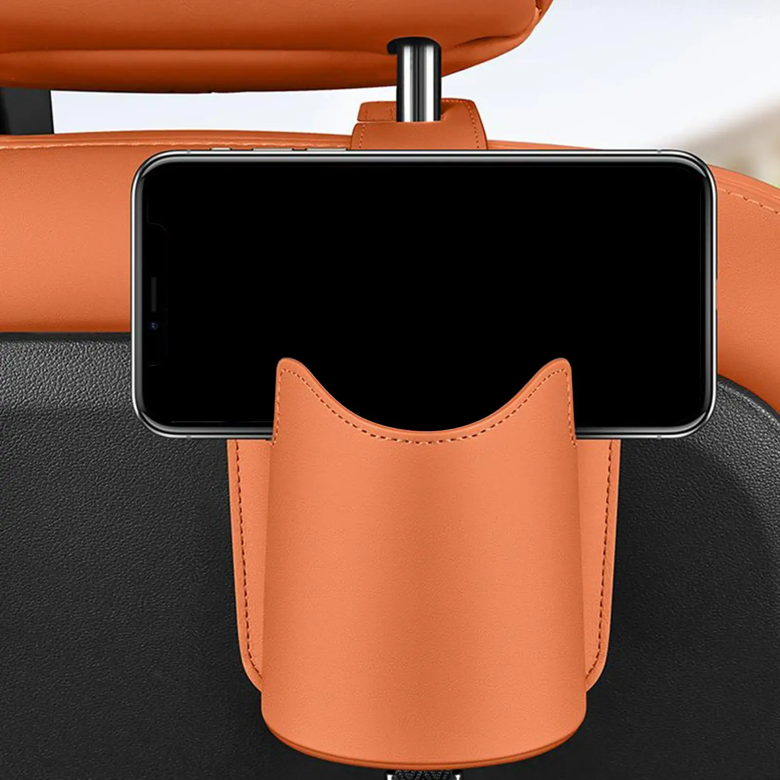 سيارة المقعد الخلفي حامل الكأس متعددة الوظائف السيارات رف شرب زجاجة ماء تخزين حامل للسفر شاحنة الهواتف المحمولة الداخلية #5