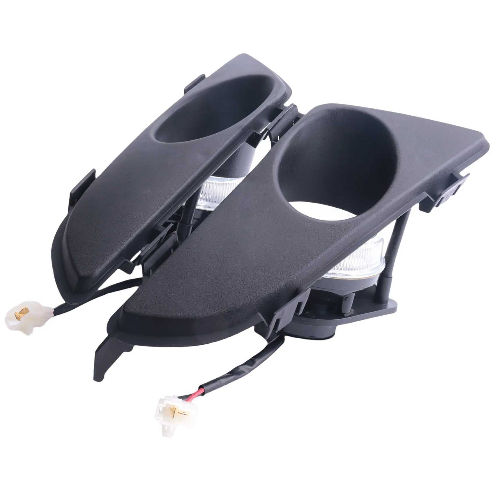 M93K-Front Right & Left Clear Fog Lights Lamp Lens With Wiring Kit For Mazda 6 2003-2005
