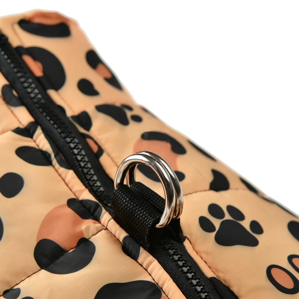 Autumn Winter Warm Dog Clothes For Small Large Dogs Waterproof Windproof Leopard Christmas Butterfly Pet Jacket Labrador Costume